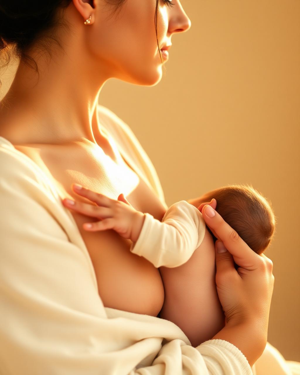 Mãe segurando seu bebê com carinho, representando o pós-parto e a recuperação da barriga